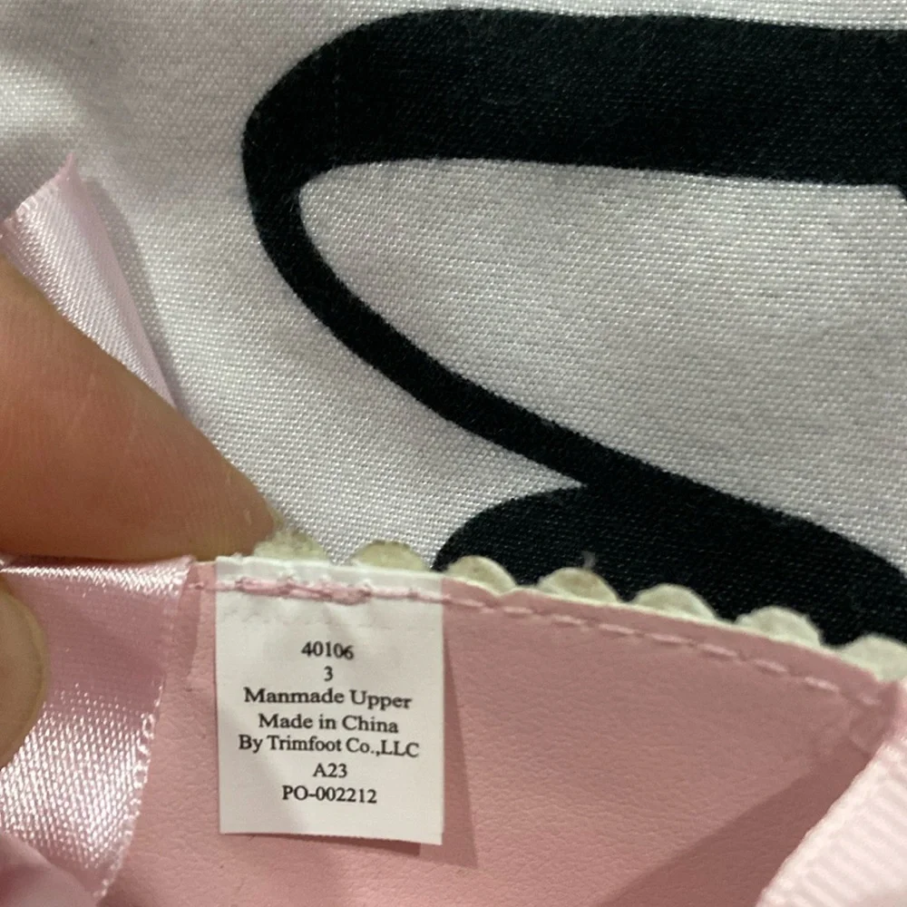 Baby Girls Soft Sole Ballet Flats, Created for Macy's Sz 3 Like New - Picture 5 of 8